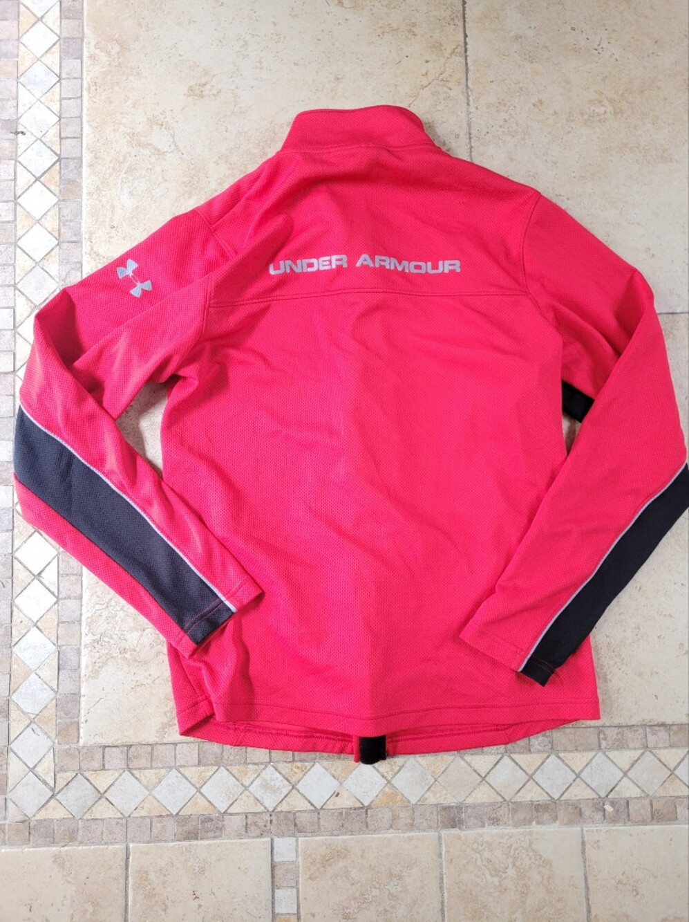 Under Armour Mens Red and Black Full Zip Jacket